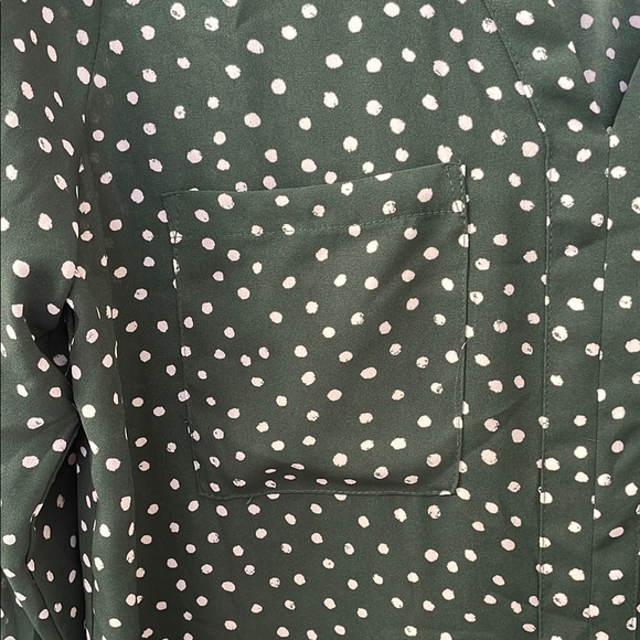 41 Hawthorn Green Polka Dot Blouse - Picture 3 of 7